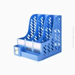 Porte-revues 3 compartiments en plastique bleu | Ref B-96 / CY6398 – Image 2
