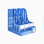 Porte-revues 3 compartiments en plastique bleu | Ref B-96 / CY6398 – Image 3
