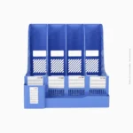 Porte-revues 4 compartiments en plastique bleu | Ref B-95 / CY6498