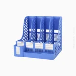 Porte-revues 4 compartiments en plastique bleu | Ref B-95 / CY6498 – Image 2