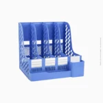 Porte-revues 4 compartiments en plastique bleu | Ref B-95 / CY6498 – Image 3