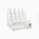 Porte-revues 4 compartiments en plastique gris | Ref B-95 / CY6499 – Image 2