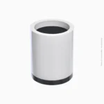 Pot à stylos cylindrique mélamine blanc et noir | Réf A-1 / DG6901 – Image 2