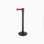 Poteau de guidage métallique bright office cordon rétractable rouge | Réf B-139