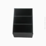 Organisateur de bureau 3 compartiments MM simili cuir | Réf A-346