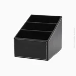 Organisateur de bureau 3 compartiments MM simili cuir | Réf A-346 – Image 2