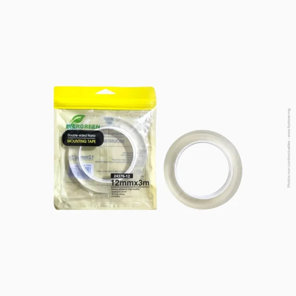 Ruban adhésif double face haute adhérence 1mm x 12mm x 3M | AA-1007