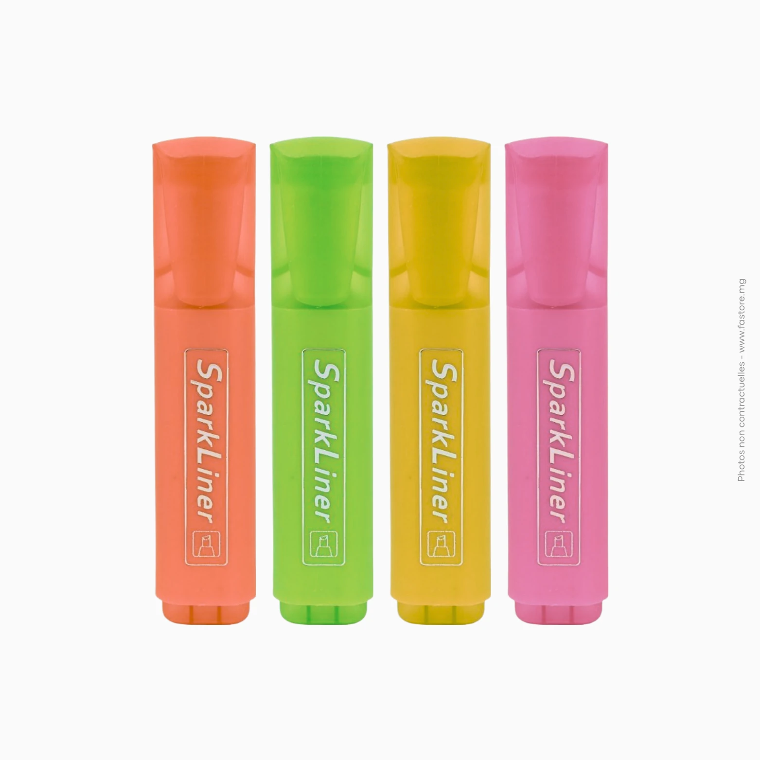 Surligneurs Lot de 4pcs, Spark Liner fluorescent (vert, orange, rose, jaune) Xie Li, Ref A-269 Lot de 4 surligneurs fluorescents xie li spark liner | Réf A-269 – Image 1