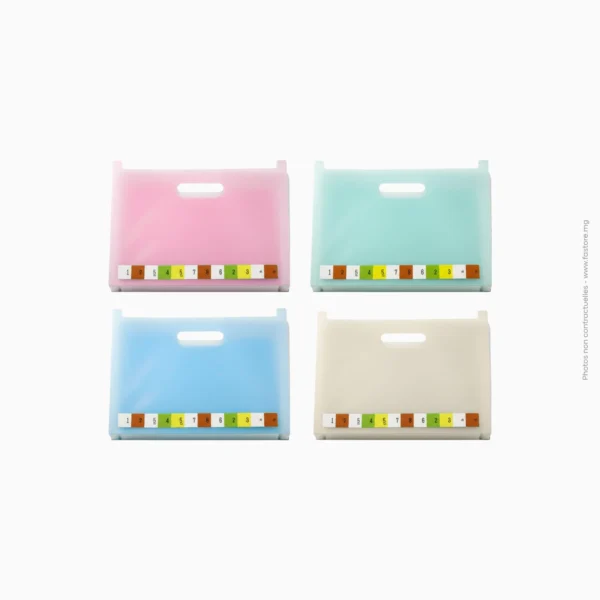 Trieur valisette en plastique 13 compartiments | Ref B-98