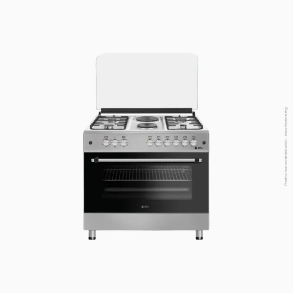 Cuisinière mixte 4 feux gaz et 2 plaques électriques SPJ | SCGRW-9042GE24