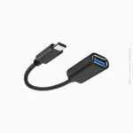 Adaptateur OTG Type-C mâle à USB 3.0 femelle avec câble 15cm | Boîte jaune – Image 2