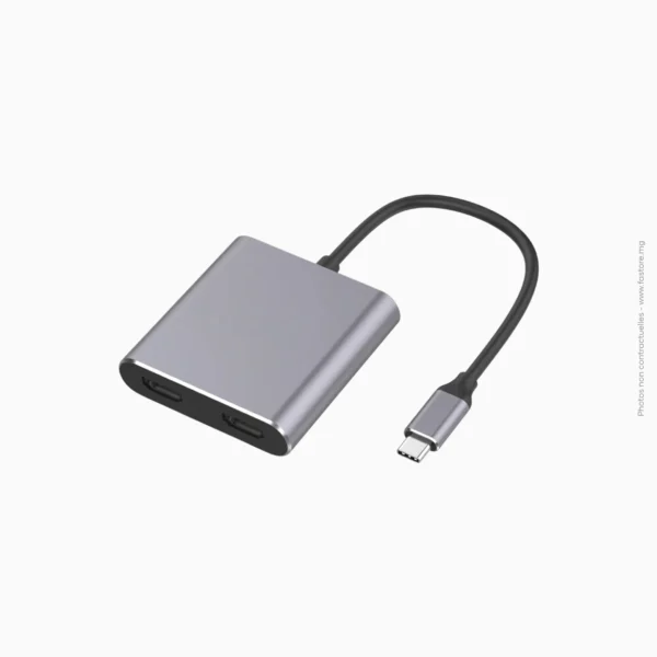 Adaptateur Type-C à HDMI + USB + PD | Onten 9175