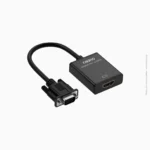 Adaptateur de conversion VGA mâle à HDMI femelle + VGA + audio | Onten 5138