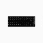 Autocollant pour touche clavier AZERTY | Noir