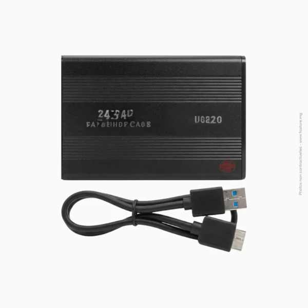 Boîtier Rack SATA 2.5" en USB 3.0 métal | Modèle Fleuri