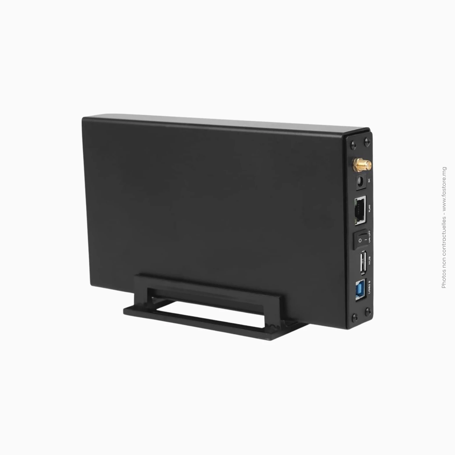 Boi╠étier de stockage NAS re╠üseau 3.5_ USB _ Ge╠üne╠ürique Boîtier de stockage NAS réseau 3.5" USB | Générique – Image 1