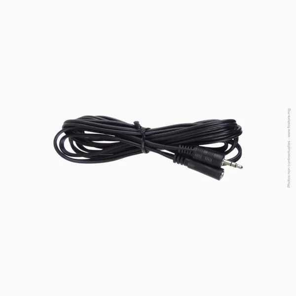 Câble audio Jack 3,5mm mâle à femelle 1,5m | Générique