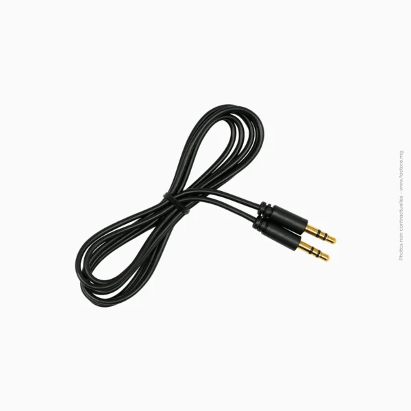 Câble audio Jack 3,5mm mâle à mâle 20m | Générique
