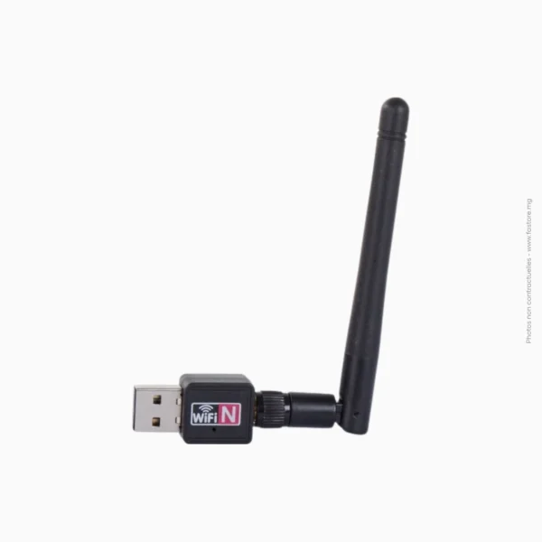 Carte réseau Wi-Fi en USB Nano avec grande antenne 300Mbps | Générique