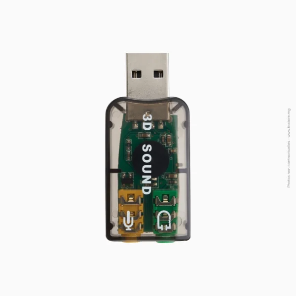 Carte son en USB 5.1 Channel 3D Sound | Générique