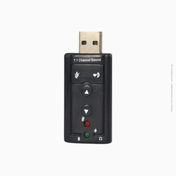 Carte son en USB 7.1 Channel 3D Sound | Générique