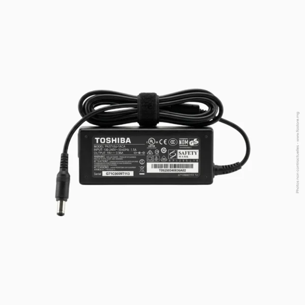 Chargeur original ordinateur portable 19V 3.95A 5.5x2.5mm | Toshiba