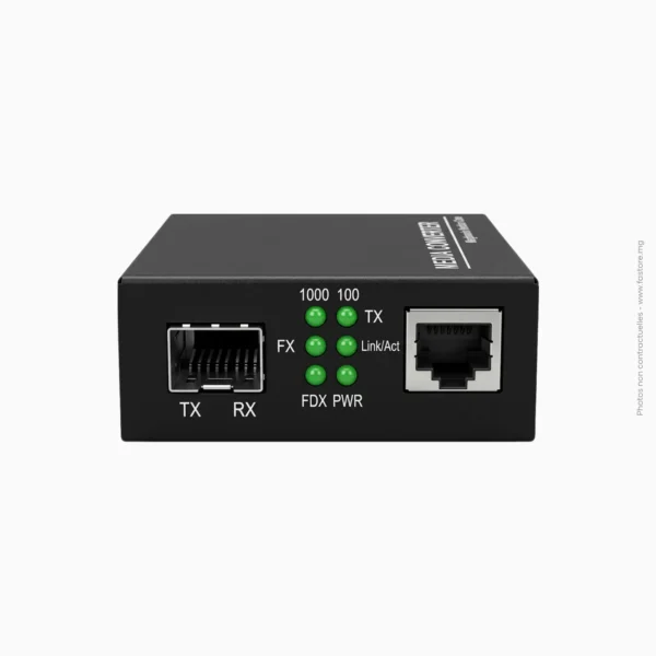 Convertisseur de média fibre optique Base FX à SFP Ethernet Gigabit | Générique