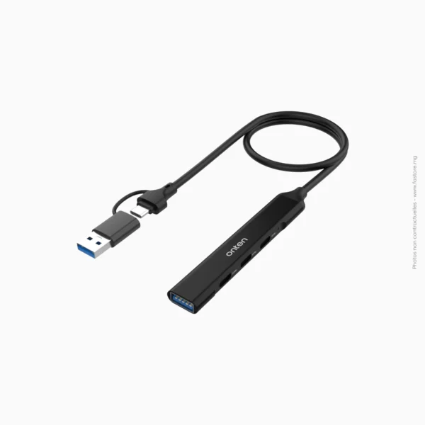 Hub Type-C et USB 4-en-2 5Gbps | Onten 9703S
