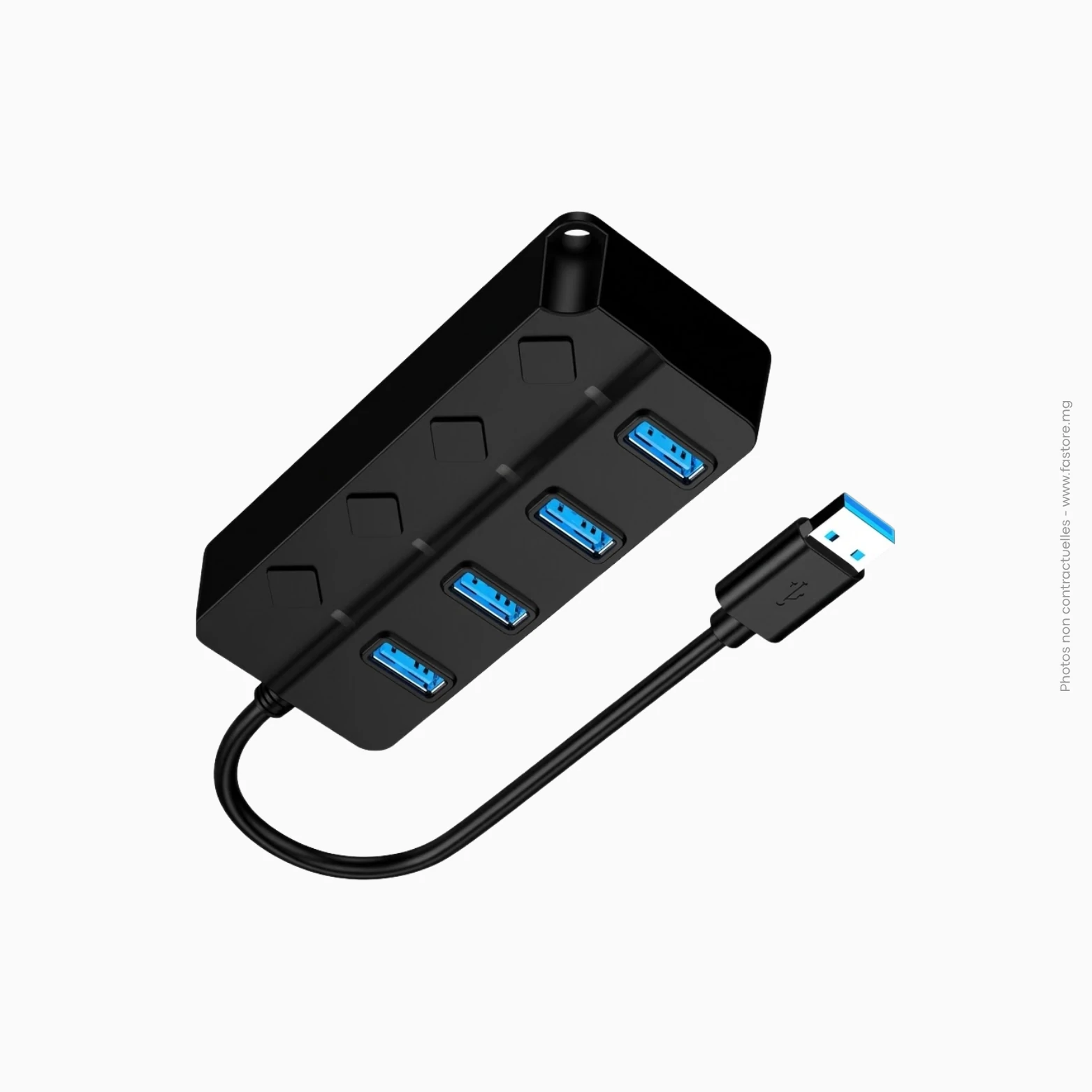 Hub USB 3.0 4 ports avec interrupteur et LED _ Modèle 401 Hub USB 3.0 4 ports avec interrupteur et LED | Modèle 401 – Image 1