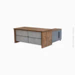 Bureau d'angle de direction avec rangement amovible | HM-V37005