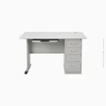 Bureau métallique avec tiroirs et support clavier | KFP1107-142