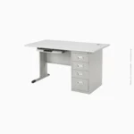 Bureau métallique avec tiroirs et support clavier | KFP1107-142 – Image 2