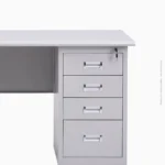 Bureau métallique avec tiroirs et support clavier | KFP1107-144 – Image 3