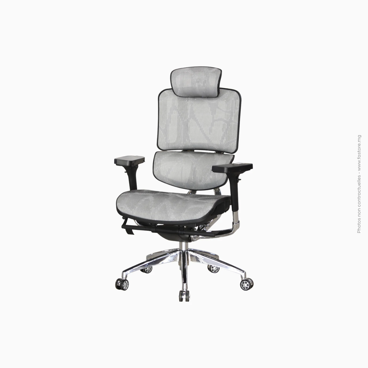 Chaise de Direction Re╠üf _ LA-864MH Chaise de direction ergonomique premium en maille | Réf : LA-864MH – Image 1