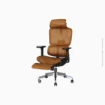 Chaise de direction ergonomique avec repose-pied | Réf : LM-186A-QW Marron