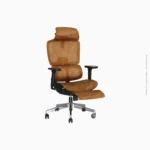 Chaise de direction ergonomique avec repose-pied | Réf : LM-186A-QW Marron – Image 2