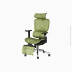 Chaise de direction ergonomique avec repose-pied | Réf : LM-186A-QW vert