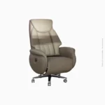 Fauteuil de direction électrique massant en cuir | Réf : 180 Gris – Image 2