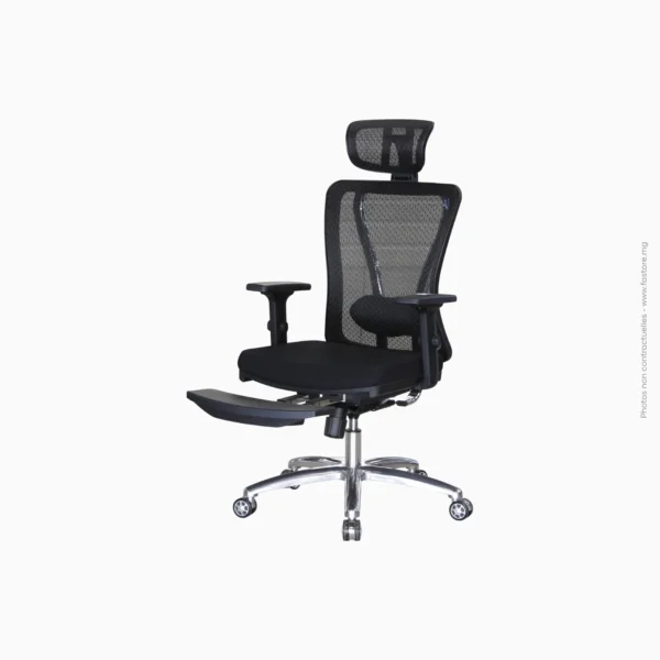 Chaise de bureau ergonomique avec repose-pied | LA-874FHP