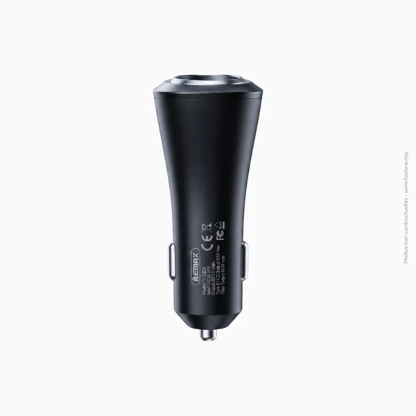 Chargeur allume-cigare charge rapide 88.5W PD+QC avec affichage | Remax RCC339