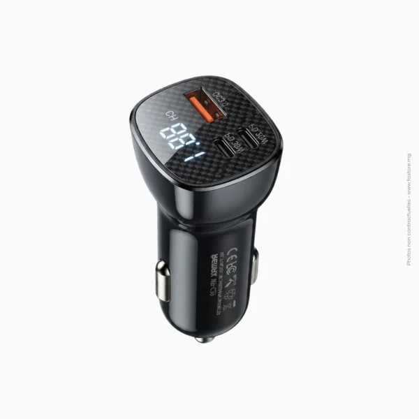 Chargeur allume-cigare multifonctions avec transmetteur FM | Remax WP-C39