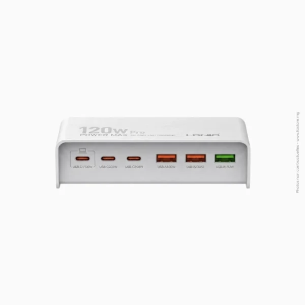 Chargeur secteur de bureau 120W | LDNIO Q605
