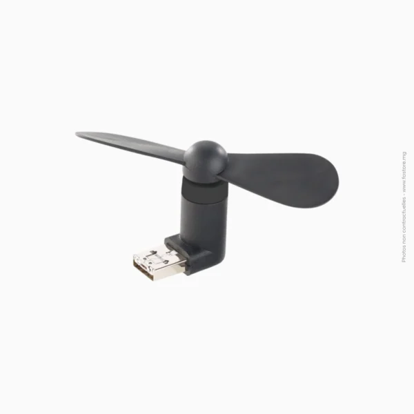 Mini ventilateur pour téléphone connectique Micro USB | Générique