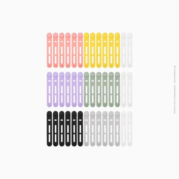 Organiseur de câbles multicolores scratch | Générique