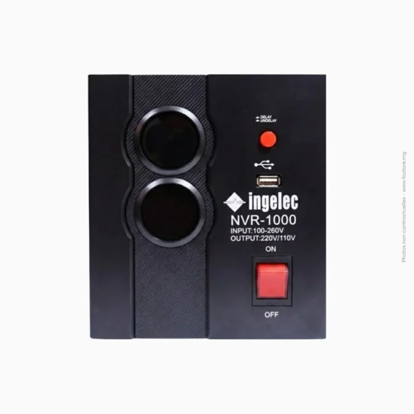 Stabilisateur avec port USB et double écran LED 5000VA | Ingelec