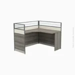 Station de travail individuelle d'angle | L168 1P