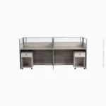 Station de travail 4 places avec cloisons | M168 4P – Image 3