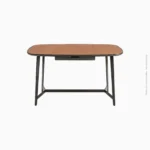 Table de bureau luxe en cuir de selle | LY-006