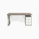 Table de bureau en mélamine avec pied en métal | 59-05