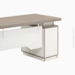 Table de bureau en mélamine avec pied en métal | 59-05 – Image 3